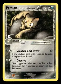 Persian 48/110 Uncommon Holon Phantoms Pokemon Card - Image 2