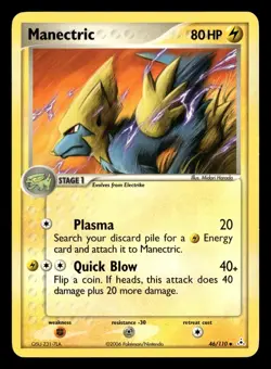 Manectric 46/110 Uncommon Holon Phantoms Pokemon Card - Image 2