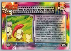The Nefarious Team Rocket #12 Topps The First Movie Trading Cards Pokemon LP - Image 2