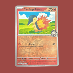Card Pokemon Portuguese - Ethan's Cyndaquil Reverse 032/182 Destined Rivals - Image 2