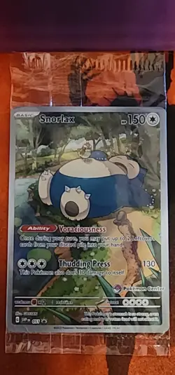 Snorlax 51 Pokemon Center Exclusive Stamped Promo Card Sealed - Image 1