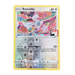 Card Pokemon Portuguese Exclusive - Bunnelby 150/189 "Thank You" Ultra Rare - Image 1