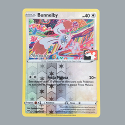 Card Pokemon Portuguese Exclusive - Bunnelby 150/189 "Thank You" Ultra Rare - Image 2