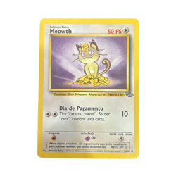 Card Pokemon Portuguese - Meowth 56/64 Jungle (Selva) - Ultra Rare Low Pop - Image 1