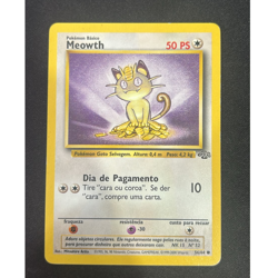 Card Pokemon Portuguese - Meowth 56/64 Jungle (Selva) - Ultra Rare Low Pop - Image 2