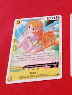 ONE PIECE CARD GAME CARTE FRANCAISE ST29 NAMI ST29-008 FR NM - Image 1