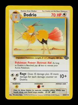 Dodrio - 34/64 Jungle Set - Pokemon LP-EXC BUY 2 CARDS GET 1 FREE!! - Image 1