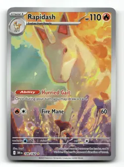 Rapidash 189/182 - Destined Rivals - Pokemon Card NM/M - Image 1