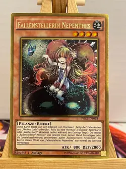 Fallenstellerin Nepenthes PGL2-DE038 Gold Rare Deutsch NM YUGIOH - Image 1