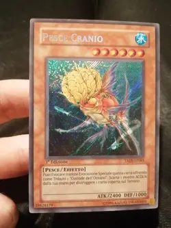 Yugioh Pesce Cranio TAEV-IT083 Rara Segreta 1a Ed Ita Exc - Image 1