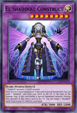 Yugioh RA04-EN229 - El Shaddoll Construct - Platinum Secret Rare - Image 1