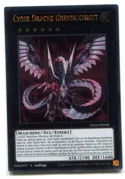 Yu-Gi-Oh! Cyber Drache Unendlichkeit Quarter Century RA04-DE068 - Image 1