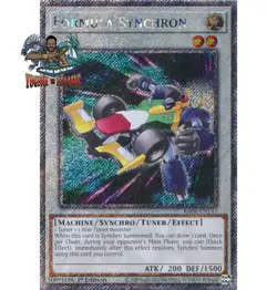 Yugioh! 1x Formula Synchron RA04-EN143 Platinum Secret Rare 1st Ed NM - Image 1