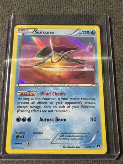 Pokemon TCG Suicune Breakpoint 30/122 Holo Rare Card - Image 1