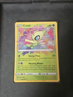 Celebi Holo Pokemon TCG Card 009/185 Vivid Voltage Amazing Rare NM Condition - Image 1
