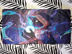 Magical Cat Playmat (TCG merch gift for Pokemon, Magic MTG, Yu-Gi-Oh gamers) - Image 1