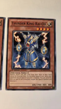 3x) Thunder King Rai-Oh RYMP-EN074 Common 1st Edition NM YuGiOh! - Image 1