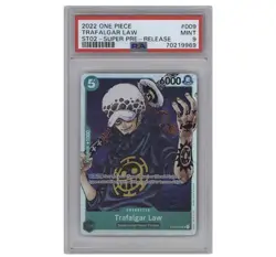Bandai 2022 One Piece CCG ST02 Trafalgar Law #009 Super Rare PSA 9 - Image 1