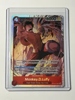 Monkey.D.Luffy Super Rare SR OP16-015 The Time of Battle Foil One Piece - Image 1