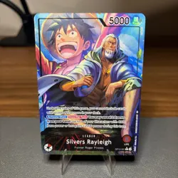 Silvers Rayleigh Alt Art Japanese One Piece OP12-001 L Legacy of the Master - Image 1