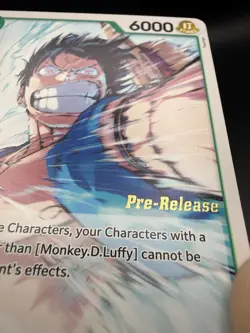 One Piece Monkey.D.Luffy OP07-033 Pre Release Stamped TCG NM/Mint - Image 2