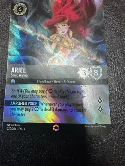 Disney Lorcana Ariel - Sonic Warrior Enchanted - Ursula’s Return - 220/204 - NM - Image 3