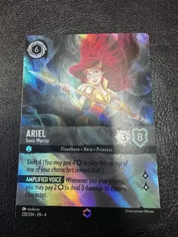 Disney Lorcana Ariel - Sonic Warrior Enchanted - Ursula’s Return - 220/204 - NM - Image 4