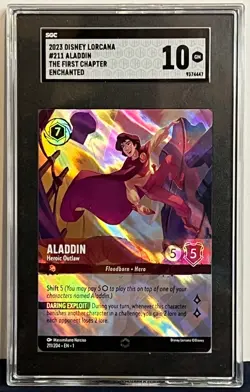 Disney Lorcana - Aladdin - Heroic Outlaw - ENCHANTED - The First Chapter SGC 10 - Image 1