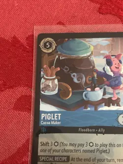 FOIL Disney Lorcana Winterspell - Piglet - Cocoa Maker - 147/204 - Rare FOIL - Image 3