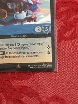 FOIL Disney Lorcana Winterspell - Piglet - Cocoa Maker - 147/204 - Rare FOIL - Image 5