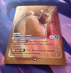 Disney Lorcana Baymax, Personal Healthcare Companion ENCHANTED x1 NM - Image 3