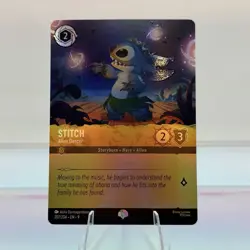 Disney Lorcana Stitch Alien Dancer Epic Fabled Holofoil Card 207/204 NM - Image 2