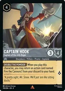 Captain Hook - Captain of the Jolly Roger Fabled Disney Lorcana - Image 1