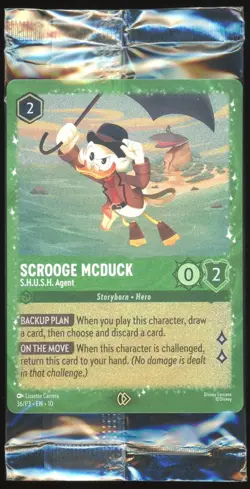 SEALED Scrooge McDuck Glimmer Foil Disney Lorcana Promo Card 36/P3 NM - Image 1