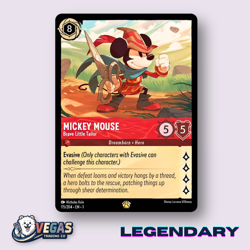 Mickey Mouse Brave Little Tailor 115/204 Non-Foil Legendary LP Disney Lorcana - Image 1