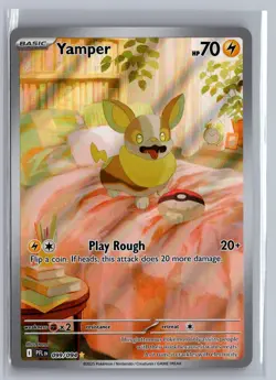 Yamper 099/094 Illustration Rare Phantasmal Flames Pokemon Near Mint - Image 1