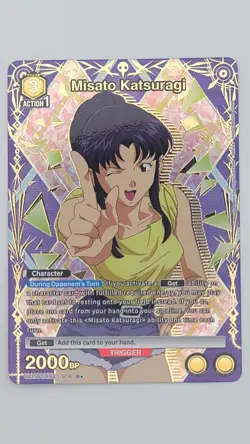 UNION ARENA Evangelion UA44BT/EVA-1-008 R ☆ Katsuragi Misato - Image 1