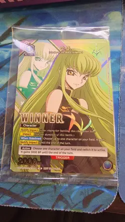 Union Arena TCG C.C. Winner Pormo Card UEPR/CGH-2-004 Blue English Sealed - Image 2