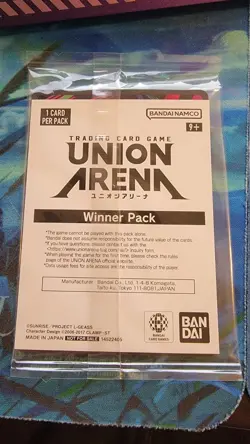 Union Arena TCG C.C. Winner Pormo Card UEPR/CGH-2-004 Blue English Sealed - Image 3