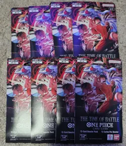 One Piece TCG OP-16 The Time Of Battle Booster Packs Lot Of 8 English - Image 1