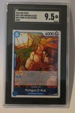 Portgas.D.Ace OP07-053 Rare 500 Years in the Future One Piece SGC 9.5 - Image 1