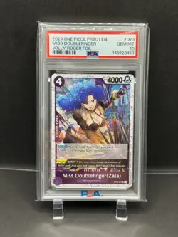 Miss Doublefinger - One Piece PRB01 OP05-073 Waifu Jolly Roger Foil PSA 10 - Image 2