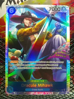 Dracule Mihawk OP09-048 SR NM OPTCG - Image 1