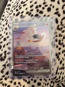 Pokemon TCG Scarlet & Violet Charizard EX 199/165 Special Illustration Rare Card - Image 1