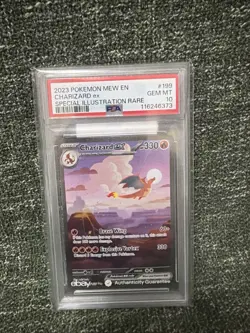 Pokemon TCG Charizard EX 199/165 Scarlet Violet 151 English Card PSA 10 - Image 3