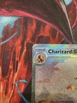 Charizard ex 199/165 Sv: Scarlet & Violet 151 SIR Error Card Missing Ink - Image 5