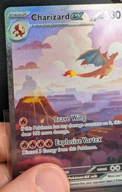 Charizard ex - 199/165 - Special Illustration Rare Pokemon 151 Card - NM English - Image 3