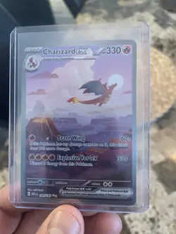 Charizard ex - 199/165 - Pokemon 151 Special Illustration Rare Card NM - Image 1