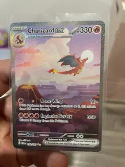 Charizard ex - 199/165 - Pokemon 151 Special Illustration Rare Card NM - Image 3
