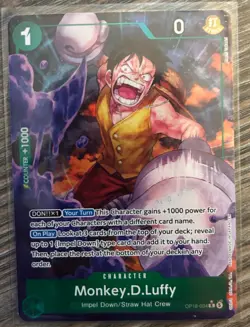 Monkey D. Luffy OP16-034 Alt Art One Piece Card Time Of Battle - Image 1